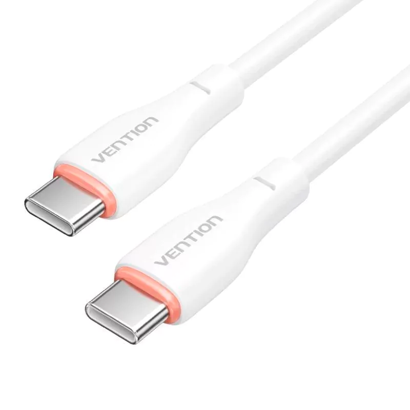 Cabo USB-C Vention 60W - 1M (Branco)