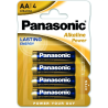 Pilhas AA alcalinas Panasonic 1.5V LR6 - (4un)