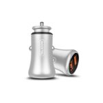 Carregador Isqueiro 2xUSB - 18W - QC3.0 - Prata